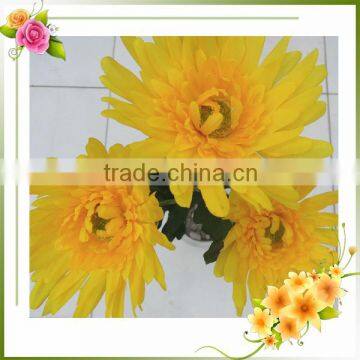 high quality silk chrysanthemum flower for funeral
