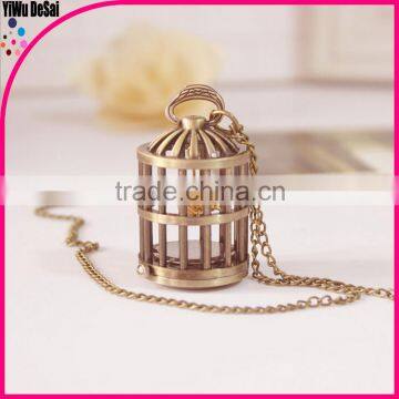 creative necklace watch wholesale Cage pocket watch