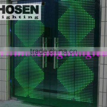 New technology outdoor transparent led display screen HS-TLDP30