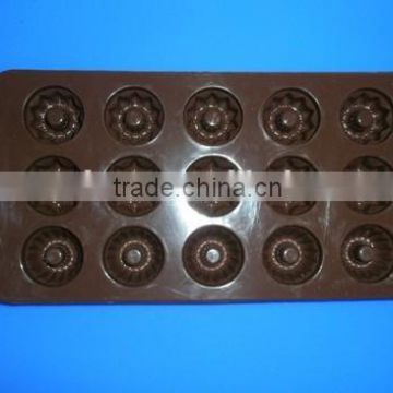 FDA/LFGB/SGS approved high quality 3 kinds flower shape chocolate mold