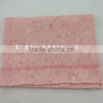 Stitch bonded nonwoven pink color 100%cotton floor wiping rags