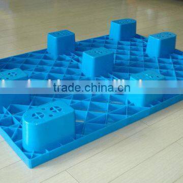 1200*800mm Size Eruo Type Single Face Nine Leg Nestable Recycled Plastic Pallet photo-2