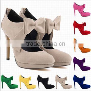 trend design fashion leather elegant womens high heel shoes