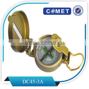 Marching lensatic compass and army compass or military compass