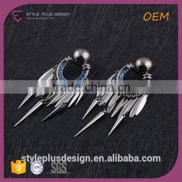 E75316H01 Accept Custome Order Fashion Silver Jewelry Earring Design Wholesale From Mid Night City Collection photo-4