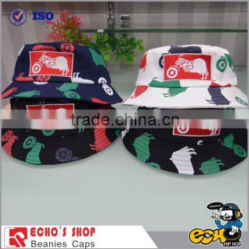 Wholesale Custom Cotton Twill Bucket Hat With printed logo