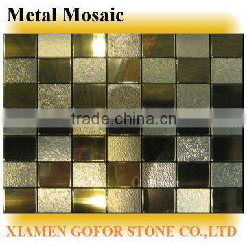 brushed metal mosaic tile for wall decoration