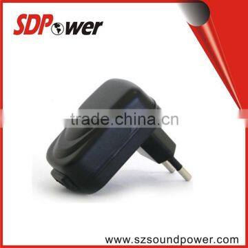 UK plug EU Plug USA plug 5V1A USB Wall type power adapter charger