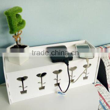 New Arrival Fashion Safety Socket Outlet Board Container Cables Storage Organizer Case Box