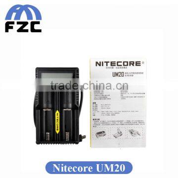 FZC Wholesale Fast Shipping Hottest Universal Charger Authentic Nitecore UM20 Intelligent USB Charger With LCD Display