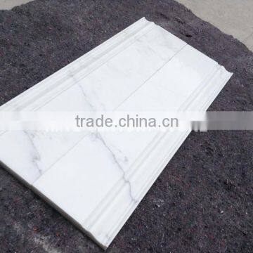 2015 popular marble flooring baseboard tile at price