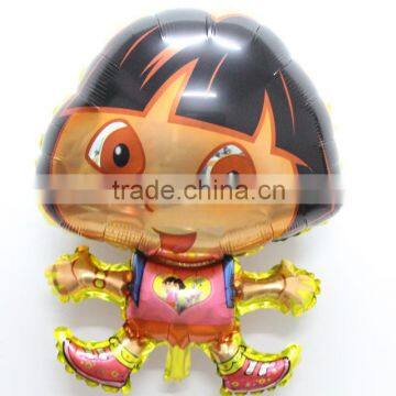 Shaped Dora Mylar balloons , Helium Aluminum ballon , Party decoration foil globos