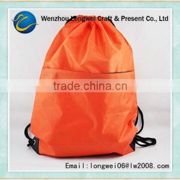 cute drawstring backpack bag/drawstring mesh bag