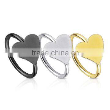 Gem Heart Captive Ring BCR