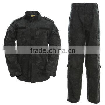 black python combat tactical uniform military uniform