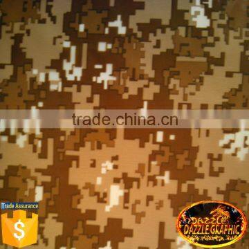 Excellent Quality Dazzle Graphic Brown Camo Hydrographic Film No.DGDAC006 Hydrographics Film Digital Camo Water Transfer Film