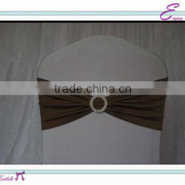 YHB#04 spandex lycra band buckle polyester banquet wedding wholesale cheap chair cover buckle band sash