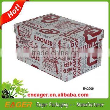 Paper gift foldable cardboard storage boxes with customer design