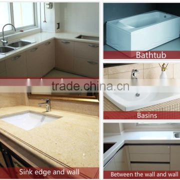 BATH AND WALL SEALING STRIP WHITE TUB, SINK BASIN EDGE STRIPS