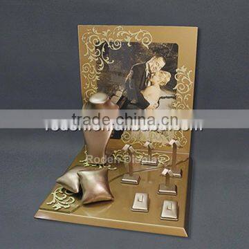 New Design Fine Gold Jewelry Display Stand Acrylic Jewellery Display Stand