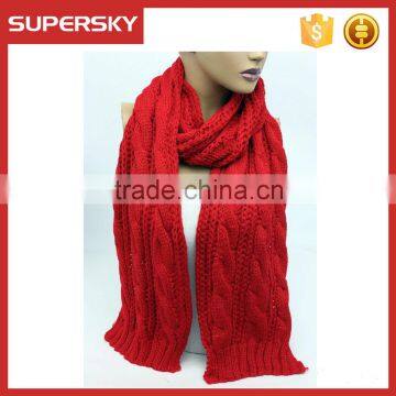 A-54 cable infinity knit scarves handmade winter cable scarf women cable knitted scarves