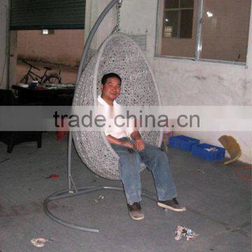 Sunshine wicker ratan hanging chairs with big size