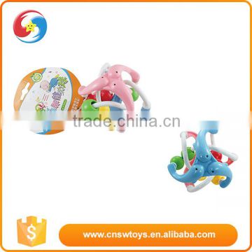 Funny multicolor plastic magic baby educational shaking plastic toy ball