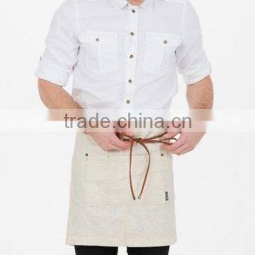 Custom high quality waist apron denim with pockets