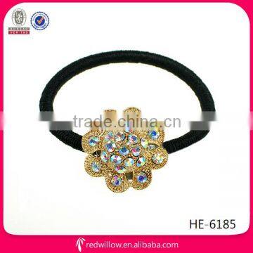 Good quality rhinestone handmade hair tie for Christmas present