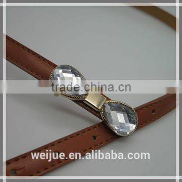 Skinny Belt With Glasses Bowknot for Women