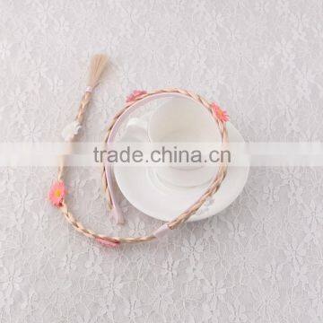 Girl's Cosplay Human Hair Headband Decoration Party Wigs