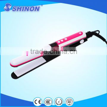 Personalized hair straightener hair flat iron lcd with vibration function