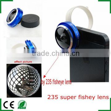 235Super Fish-eye Detachable Clip on Camera Lens for Samsung Galaxy S5