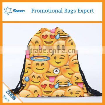 New Recycle Custom 600d Polyester Emoji Backpack Emoji Bag photo-2