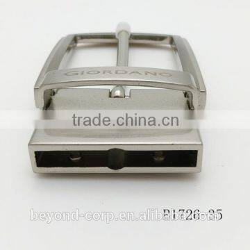 Zamac Turning Pin Buckle Silver Brush Mirror Polish Nickel-free Good Price Revert Functional Pin Belt Buckle Screws Fixed photo-3