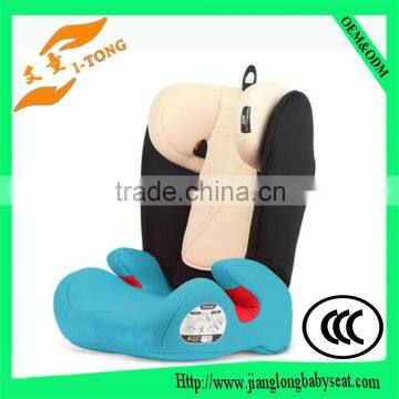 BABY CAR SEAT WITH SPRING LOADED BELT LOCKING MECHANISM ALLOWS EASY INTALLATION