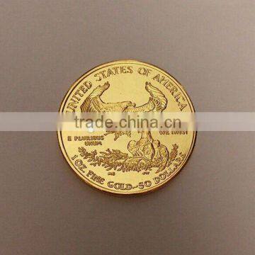 High quality tungsten gold coin