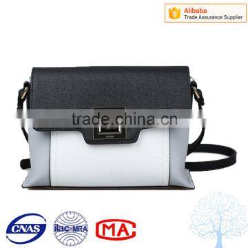 Luxury hand bags for ladies with special metal lock design