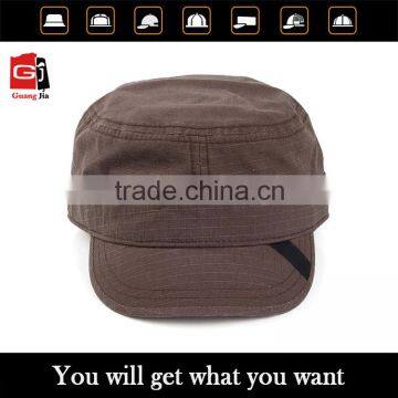 Cheap promotional top quality custom cotton military cap with your logo made in China