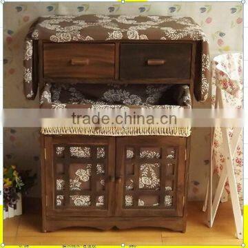 home life wooden folding clothes iroing board storage cabinet