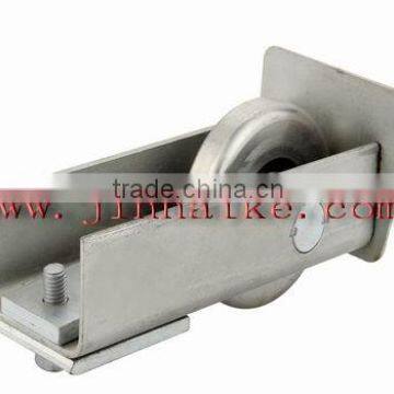 gate guide wheel with front plate, steel pulley for sliding track