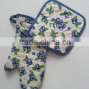 baking cotton oven mitt and pot holder