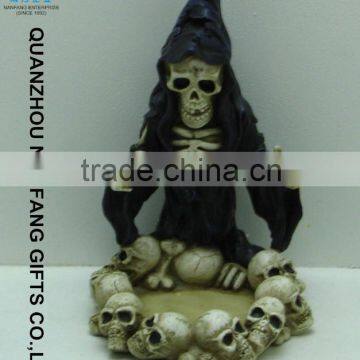 skull home decor resin