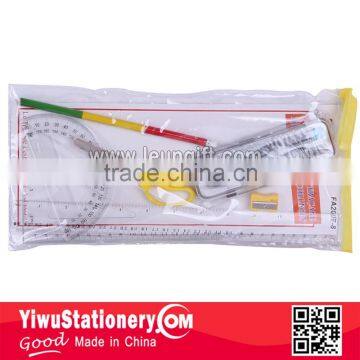 PVC Bag Pack 8 Pcs Geometry Set