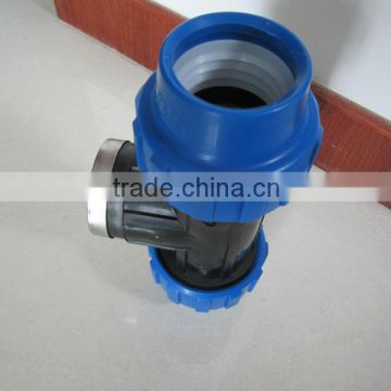 PP Female Reducing Three-Way Tee Pipe Fitting Injection Mould/Collapsible Core