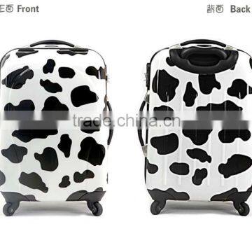 2012 Fashionable&Colorful ABS/PC cow Print Luggage