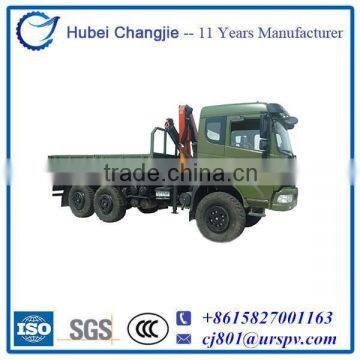 Internationally 6WD Truck With Crane, DFS Truck Mounted Crane, Made By China Auto Manufacturer