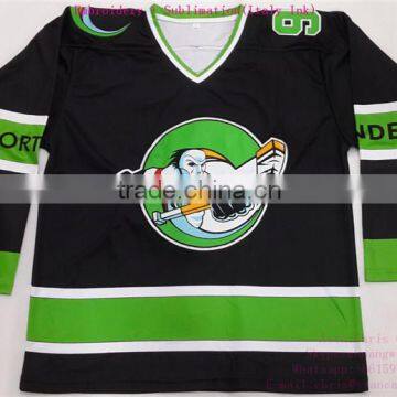 100% polyester sublimated tackle twill reversible pro roller ice Custom Hockey Jerseys