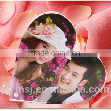 wholesale lovely crystal photo frames for home or wedding decoration