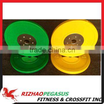 Yellow and Green Elite Competition Bumper Plate